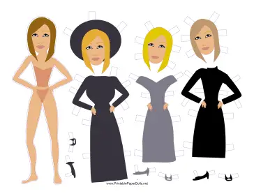 Babs Celebrity Paper Doll paper doll
