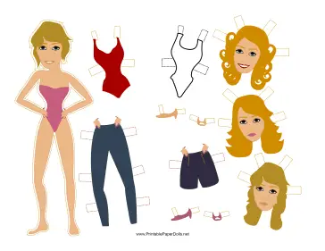 Angel Celebrity Paper Doll paper doll