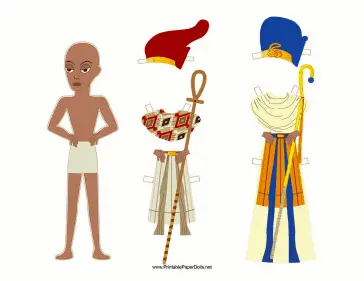 Egyptian Pharaoh Paper Doll paper doll