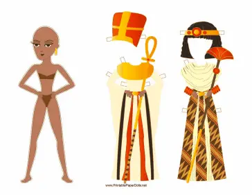 Egyptian Queen Paper Doll paper doll