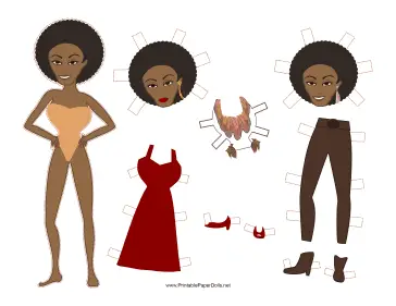 Foxy Celebrity Paper Doll paper doll