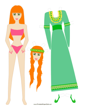 Halloween Princess Paper Doll paper doll