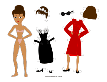 Holly Celebrity Paper Doll paper doll