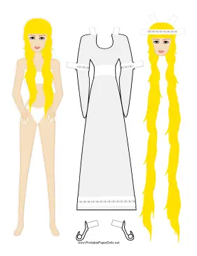 Rapunzel Paper Doll paper doll