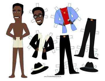 Rat Pack Celebrity Paper Doll paper doll