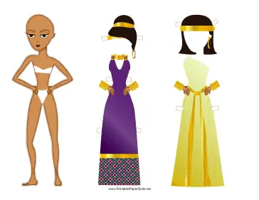 Roman Lady Paper Doll paper doll