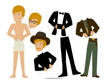 Sundance Celebrity Paper Doll paper doll