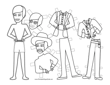 Sundance Celebrity Paper Doll to Color paper doll