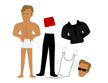 Terminator Celebrity Paper Doll paper doll