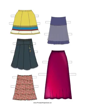 Paper Doll Skirts paper doll